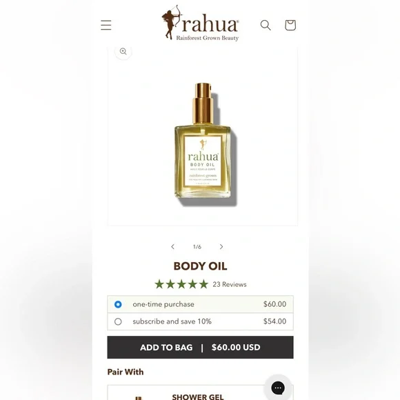 Rahua Gold Moisturizer Body Oil for Radiant Skin - Picture 3 of 7
